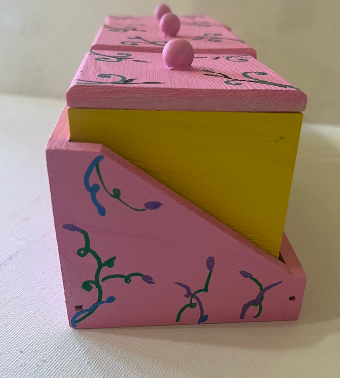 hand painted wooden decor
