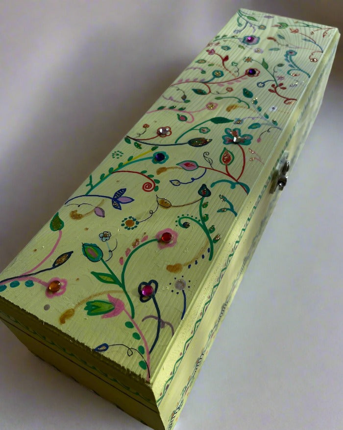 a floral box