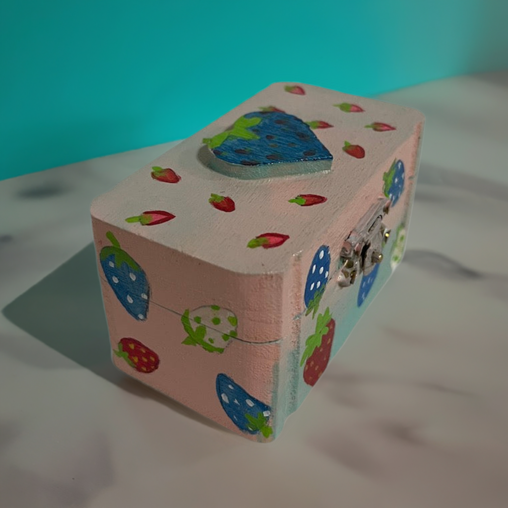 The Hand Painted Strawberry Love Box For A Special Someone