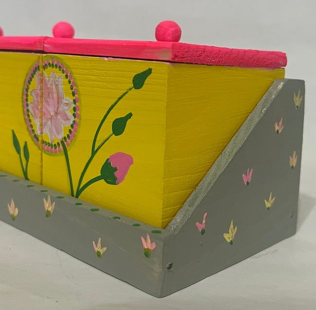 hand painted wood box