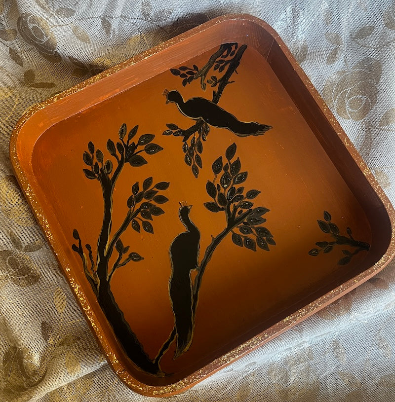 peacock tray
