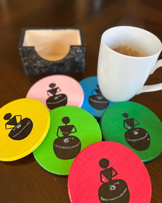 Decorative Warli Painting Coaster