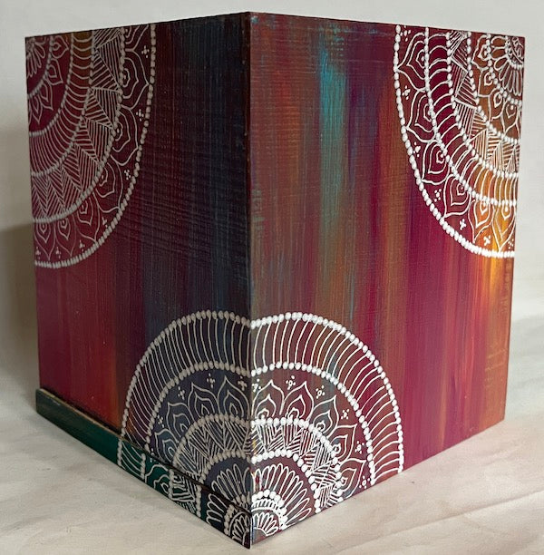 Mandala art tissue box cover