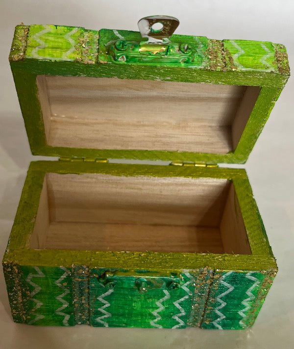 A small wooden gift box